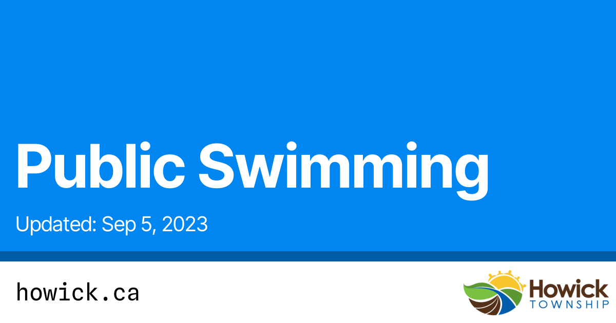 Public Swimming Township of Howick